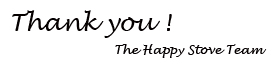 thank you! from the happy stove team.